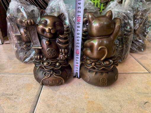 Mèo thần tài bằng đồng