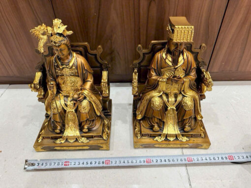 Tượng đồng Ngọc Hoàng Vương mẫu nương nương dát vàng - Ảnh 3