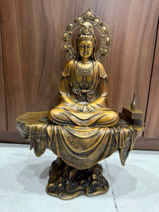 Tượng đồng Quan Âm vi tiếu ( tự tại) - Ảnh 8