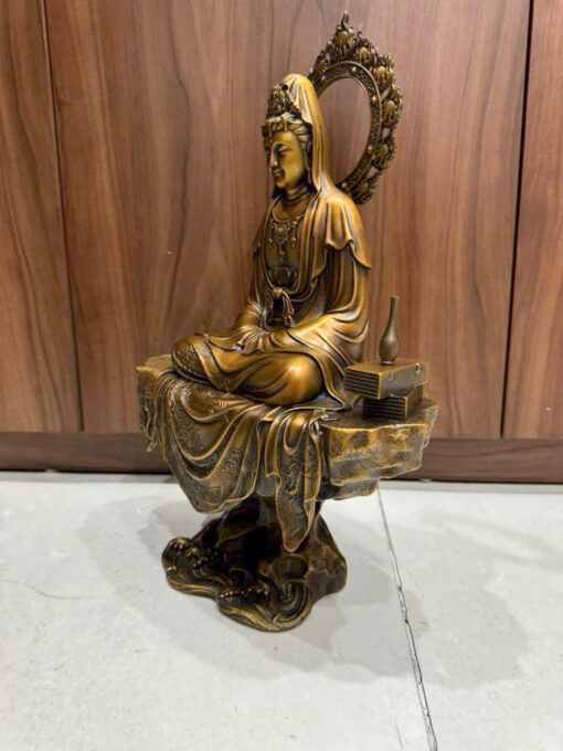 Tượng đồng Quan Âm vi tiếu ( tự tại) - Ảnh 6