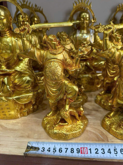 Tượng đồng chung quỳ 20cm