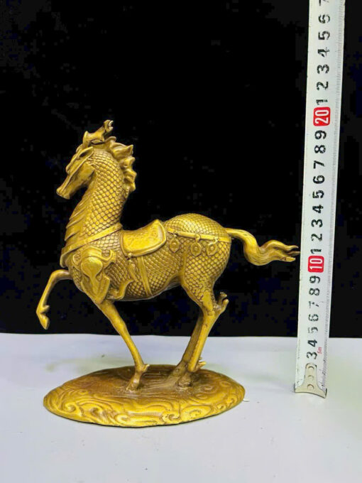 Tượng đồng ngựa hoa long 20cm - Ảnh 4
