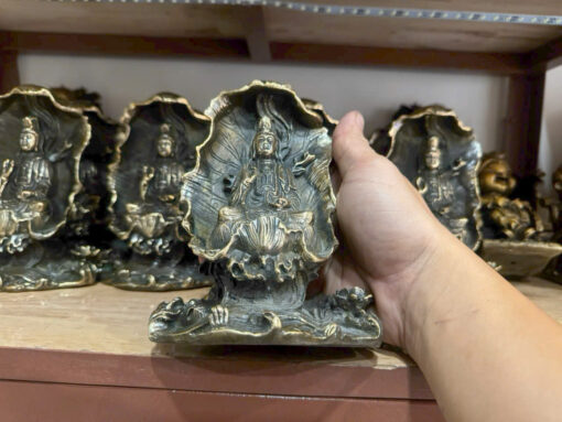 Tượng đồng quan âm lá sen nhỏ