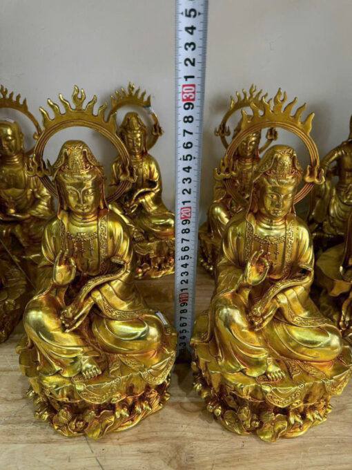 Tượng đồng quan âm như ý 30cm - Ảnh 3