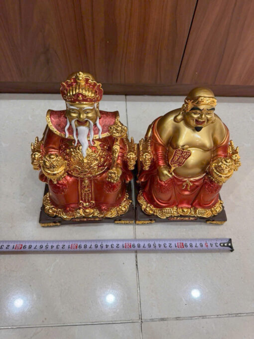 Tượng đồng tài phú quý vẽ thủ công - Ảnh 3