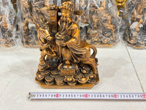 Tượng đồng  thần tiền cưỡi ngựa cao 30cm - Ảnh 8