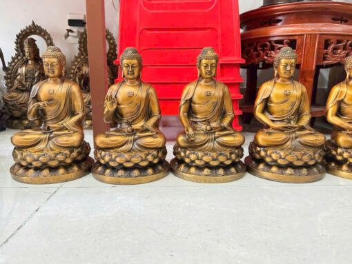 Tượng đồng thất tượng dược sư 7 thế tay 30cm