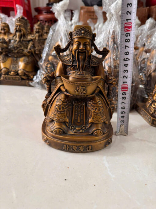 Tượng đồng  thần tiền nhỏ 10in 20cm - Ảnh 3