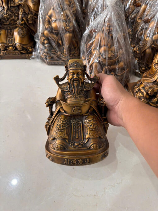 Tượng đồng thần tiền nhỏ 10in 20cm