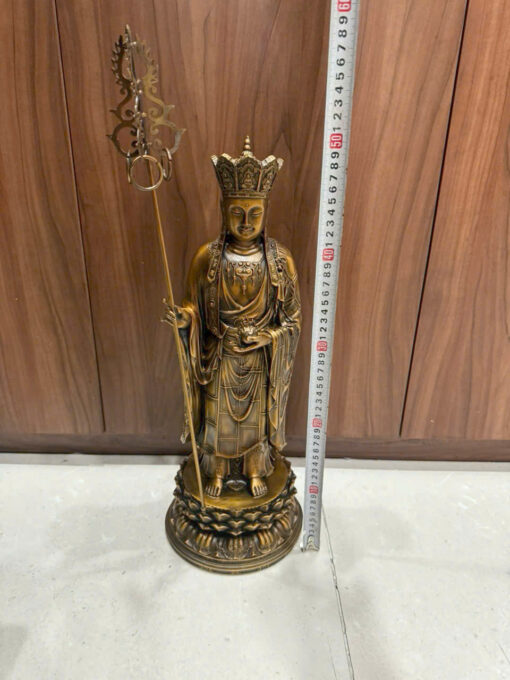 Tượng đồng Địa Tạng đứng 50cm - Ảnh 2