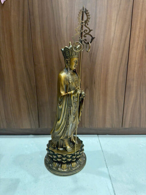 Tượng đồng Địa Tạng đứng 50cm - Ảnh 4