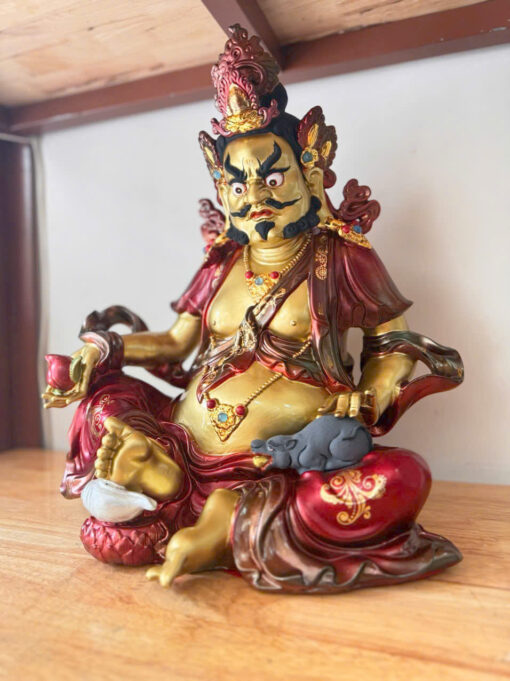 Tượng đồng hoàng thần tài vẽ màu thủ công
