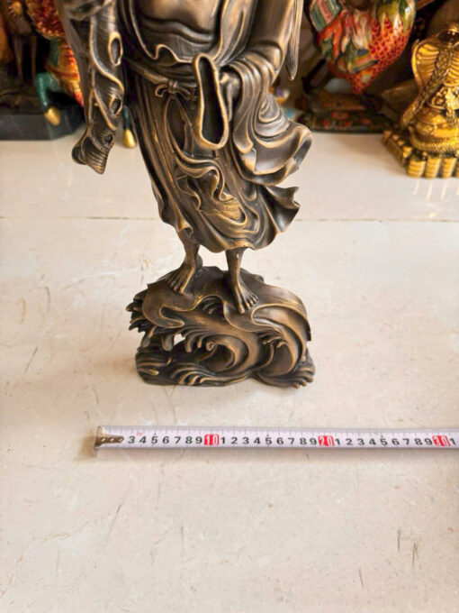 Tượng đồng đạt ma sư tổ đứng 50cm