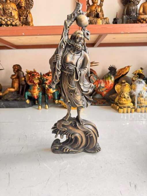 Tượng đồng đạt ma sư tổ  đứng 50cm - Ảnh 7