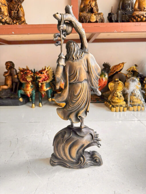 Tượng đồng đạt ma sư tổ  đứng 50cm - Ảnh 5