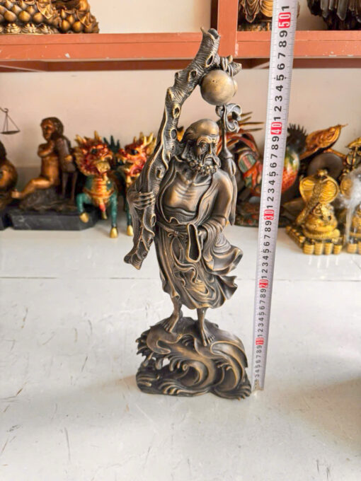 Tượng đồng đạt ma sư tổ  đứng 50cm - Ảnh 2