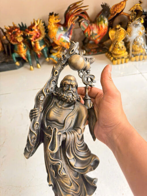 Tượng đồng đạt ma sư tổ  đứng 50cm - Ảnh 4