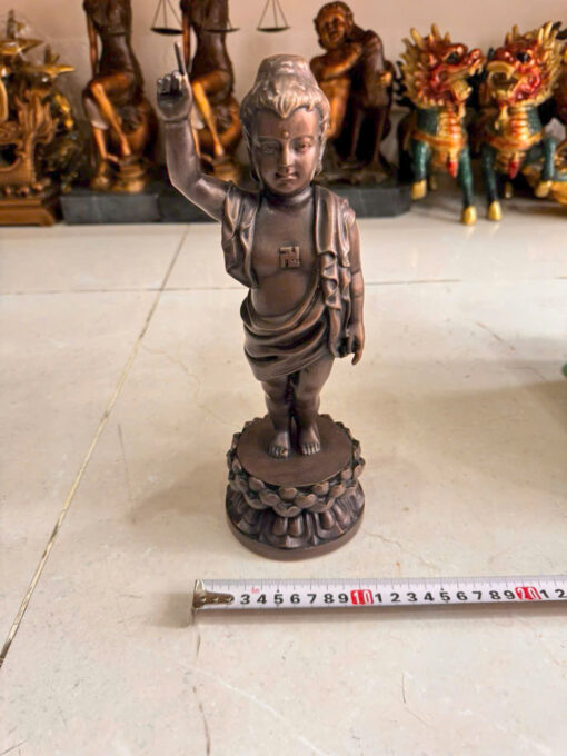 Tượng đồng phật đảng sanh cao 30cm