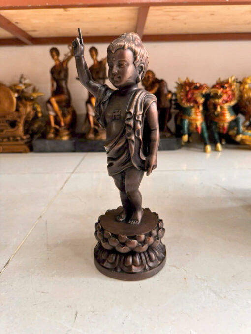Tượng đồng phật đảng sanh cao 30cm
