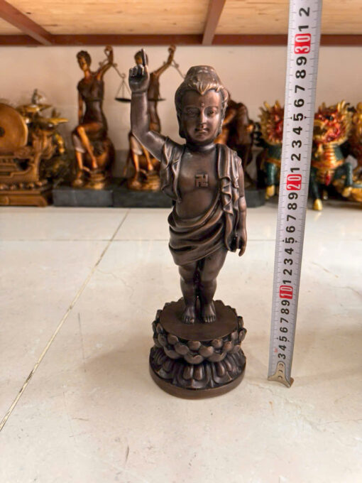 Tượng đồng phật đảng sanh cao 30cm - Ảnh 3