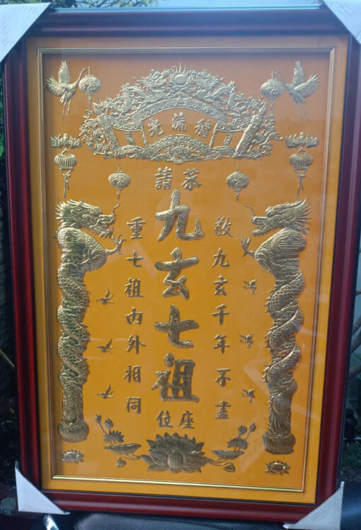 Bài vị cửu huyền thất tổ dát vàng - Ảnh 8