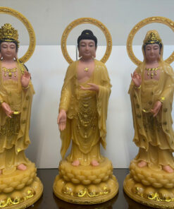 Tây Phương Tam Thánh Đứng Thạch Anh