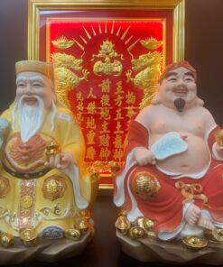 Tượng Thần Tài Thổ Địa bằng sứ